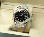 JH Factory Replica Swiss 2824 Rolex Datejust 41mm 2-Tone Gold Band Watch Black Dial (2)_th.jpg
